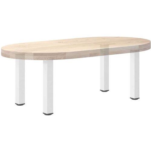  Noge stolića za kavu 4 kom bijele 42-44 cm čelik Slike