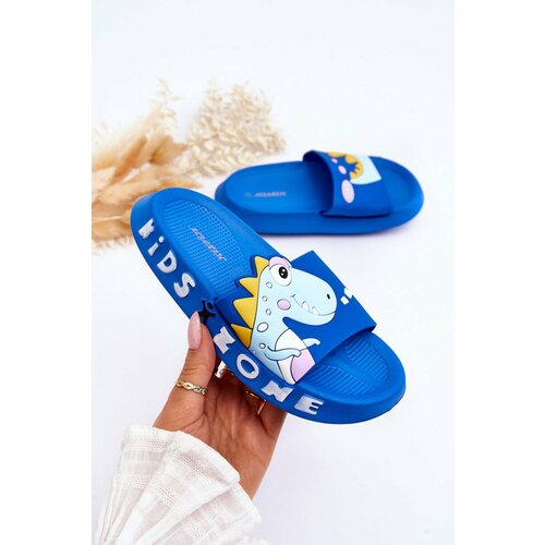 Kesi Children's foam slippers Dinosaur Blue Dario Slike