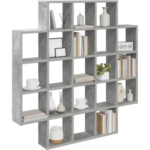  Polica na zidu Betonska siva 100 x 13 x 100 cm Slike