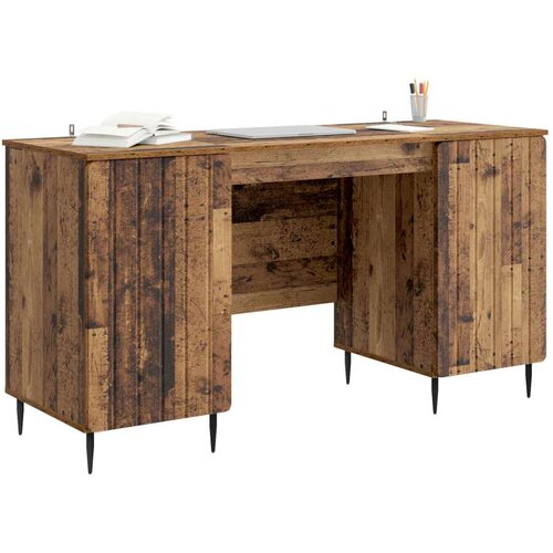  Stol s policom Staro drvo 142 5 x 50 x 75 cm Konstruirano drvo - Staro drvo Slike