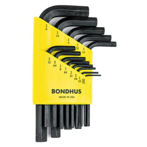 Bondhus set kratkih inčnih imbus ključeva proguard hex .050 - 3/8 12237 13 kom Slike