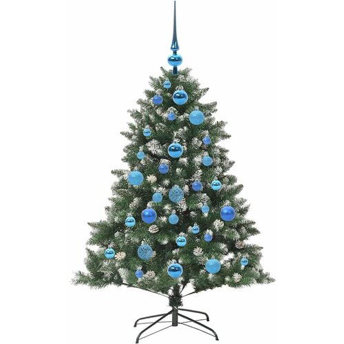  Umjetno božićno drvce Zelena 120 cm PVC, Plastika i Čelik Slike