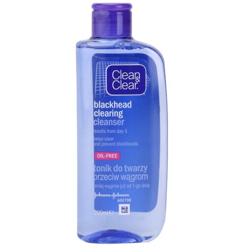 Clean &amp;amp; Clear Blackhead Clearing voda za lice protiv mitesera 200 ml Slike