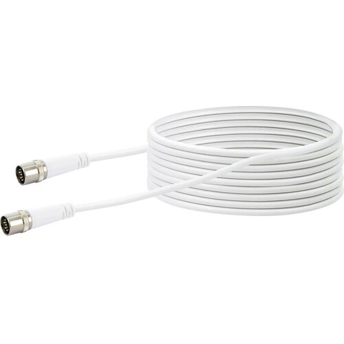 SCHWAIGER antene\, SAT priključni kabel [1x hitri moški konektor F - 1x hitri moški konektor F] 10.00 m 10 dB štirikratno oklopljen bela, (20431537) Cene