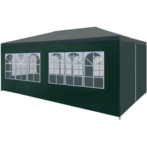 vidaXL Šotor za zabave 3x6 m zelene barve Cene