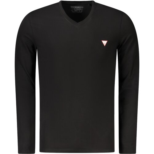 Guess Jeans LONG SLEEVE T-SHIRT MEN BLACK Slike