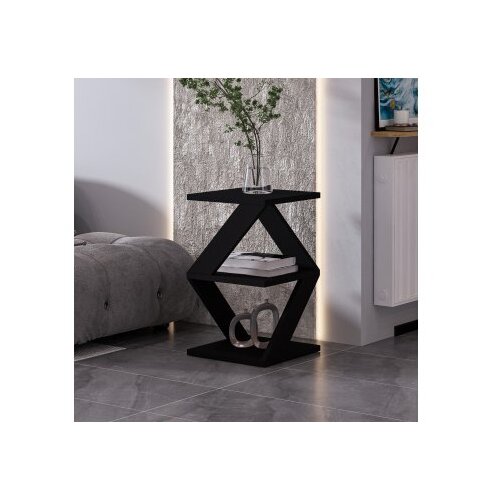 Hanah home Club sto Albeni, 29,6x54,2x29,6 cm, Crni Cijene