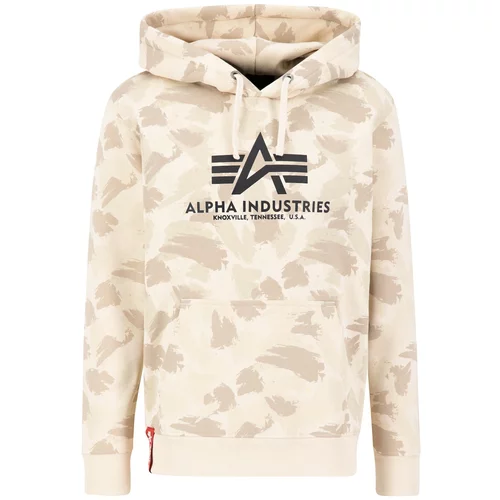 Alpha Industries Sweater majica bež / taupe siva / crna