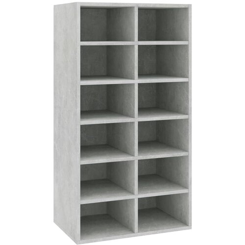 Maison Chic Stojalo za čevlje - Stojalo za obutev betonsko sivo 54x34x100,5 cm konstruiran les, (21778391) Slike