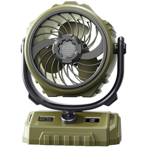 INF Oscilirajoči prenosni ventilator 6000mAh z LED in polnjenjem Green, (5000286624) Cene