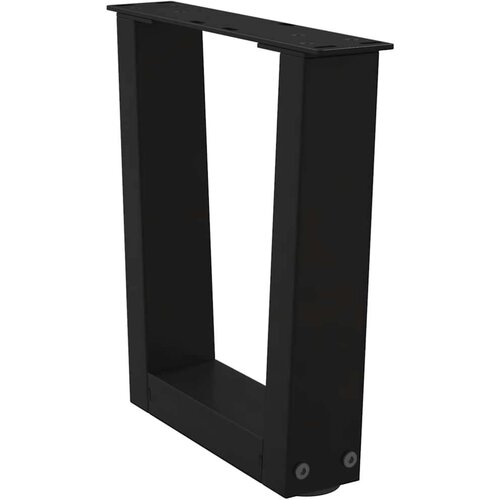 VidaXL Noge za blagovaonski stol V-oblika 2 kom crne 40x(30-31,3) cm Slike