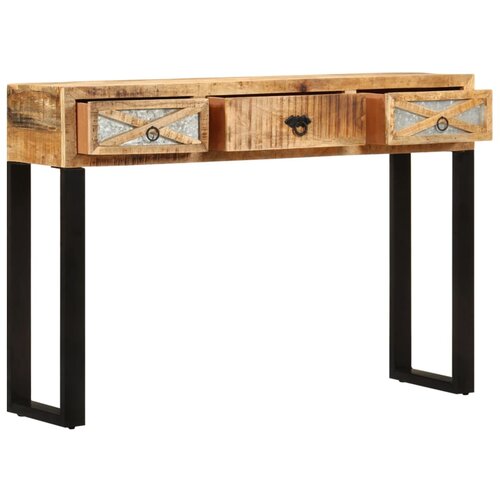 Maison Chic konzolna miza - miza ob steni 110x30x76 cm trden mangov les, (21786373) Cene