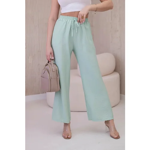 Kesi Viscose wide trousers light mint