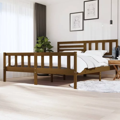  za krevet od masivnog drva boja meda 200 x 200 cm