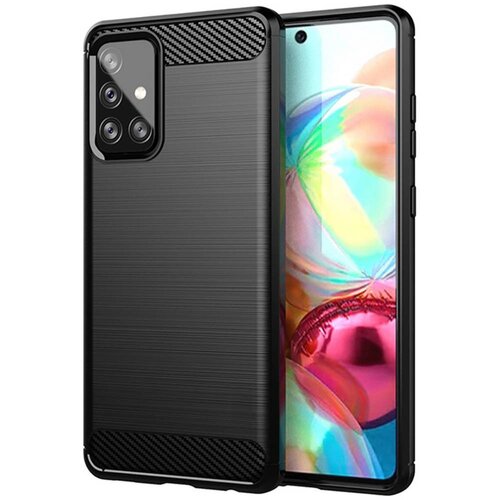 Gumijasti / gel etui Carbon za Samsung Galaxy A72 - črni Slike
