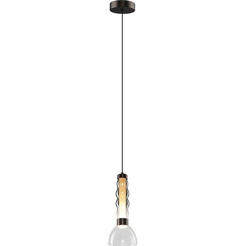  LED luster na sajli LUCCO LED/13W/230V, prečnik 15 cm, zadimljeno staklo Cene