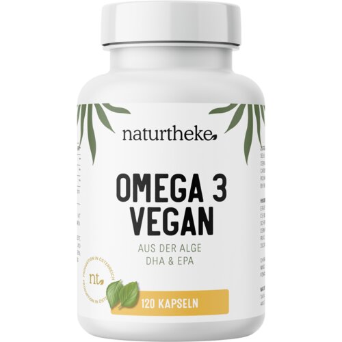 Naturtheke GmbH Omega 3 Vegan iz alg - Omegavie® - 120 mehk. kaps. Cene
