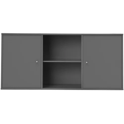 Hammel Furniture Antracitno siva nizka stenska komoda 133x61 cm Mistral –