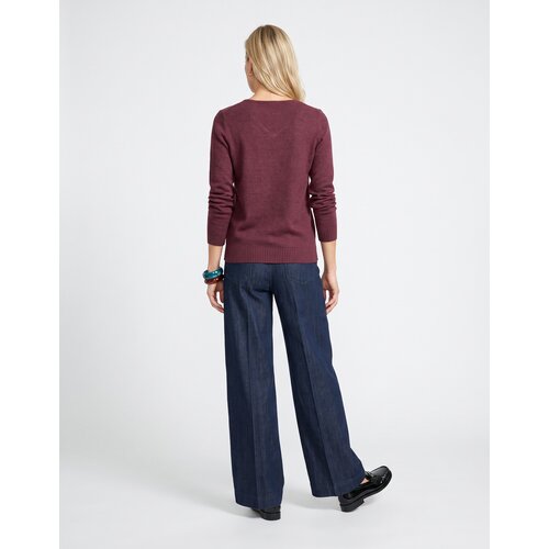 Vila VIRIL V-NECK L/S Bordo Slike