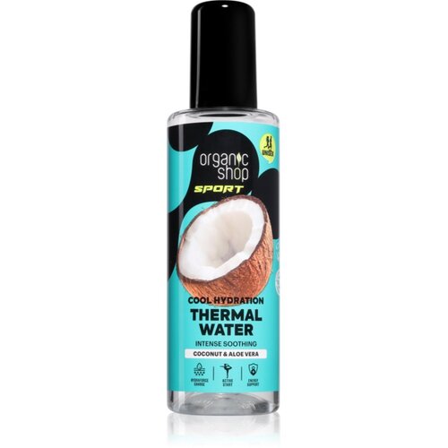 Organic Shop Sport Coconut &amp;amp; Aloe Vera termalna voda z vlažilnim učinkom 200 ml Slike