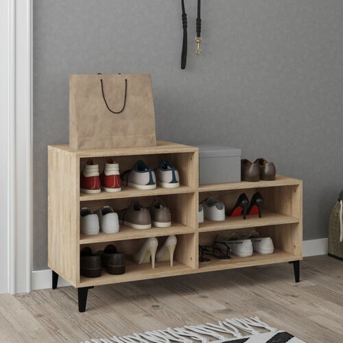 vidaXL Omarica za čevlje sonoma hrast 102x36x60 cm inženirski les Cene