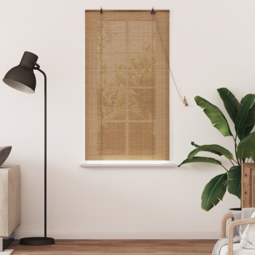  Zavjese i sjenila sa zavjesama Svijetlosmeđa 80 x 160 cm bambus Slike