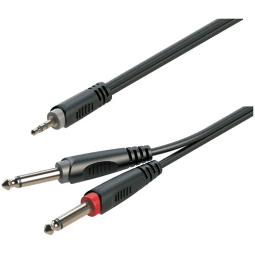 Soundsation SJJJ-30BK 3.5mm jack muški stereo - 2x6.3mm jack muški mono 3mt. Cene