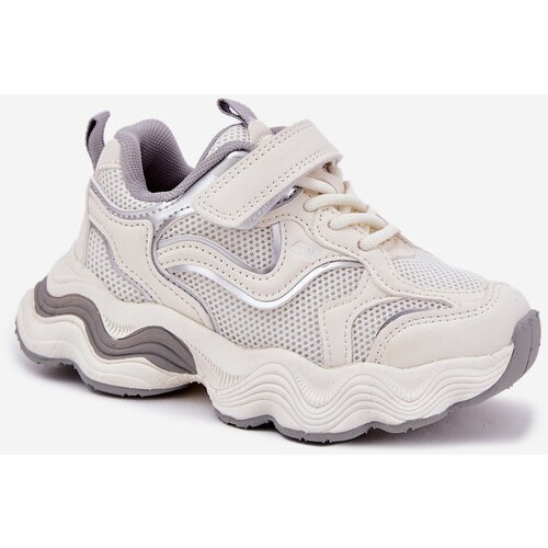 Boto Children's Sneakers On Thick Sole White Lianees Cene