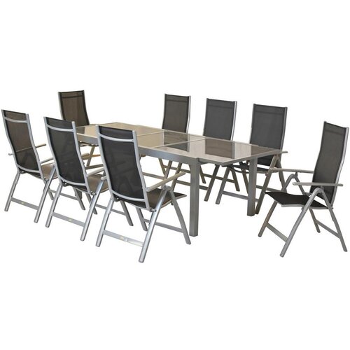 Gardenson Vrtni Set Carrara, 9-Delni, Raztegljiva Miza Cene