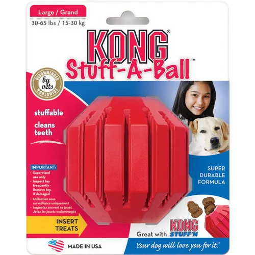 Kong Stuff-A-žoga - 2 kosa L Ø pribl. 9 cm v varčnem pakiranju