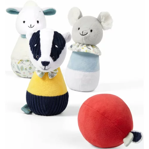 BabyOno Have Fun Plush Bowling Pins poklon set za djecu od rođenja Badger Edmund and Friends
