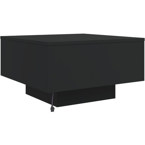  Stolić za kavu s LED svjetlima crni 55 x 55 x 31 cm Slike