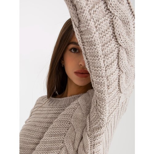 RUE PARIS Sweater-LC-SW-8044.06X-Light Beige Slike