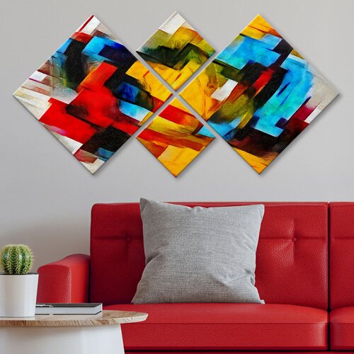 Wallity slika 4MDF579705967, 60x115 cm, 4 dijela Cene