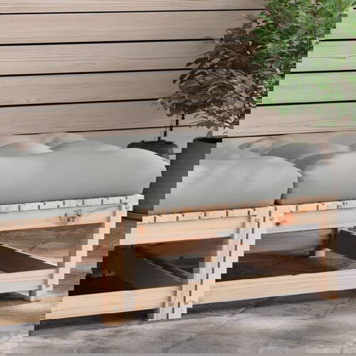 vidaXL Vrtni tabure od masivne borovine s jastukom Cijene