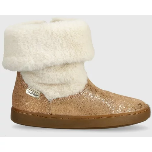Shoo Pom Dječje zimske cipele od brušene kože boja: smeđa