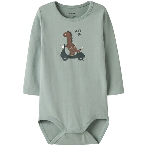 name it bodi DR 13246559 NBMNUTS LS BODY BOX M zelena 56 Cijene