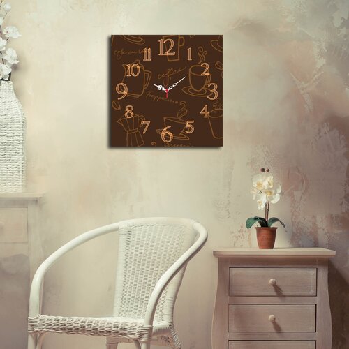 Opviq MDF Zidni sat 40x40cm Šareni Cene