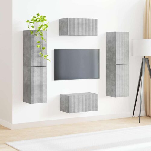 3 pcs Betonsko siva - - Siva - 56.59 - 30 x 31 x 60 cm - 2025-vidaXL-Uvoz_2 Slike