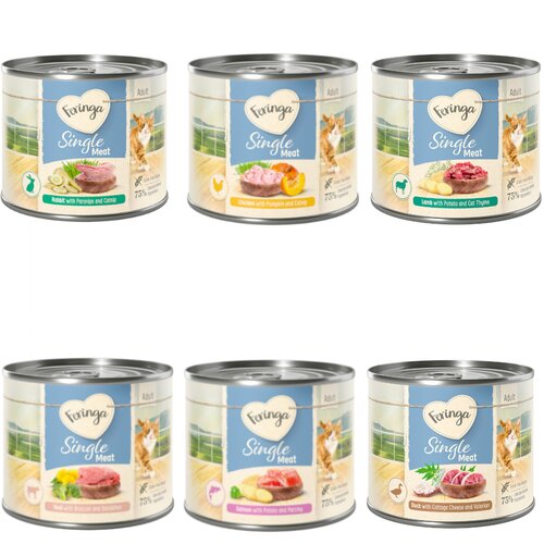 Feringa Single Meat Menu 6 x 200 g - Mje&scaron;ovito pak. (piletina; kunić; janjetina; teletina; pačetina; losos) Cijene