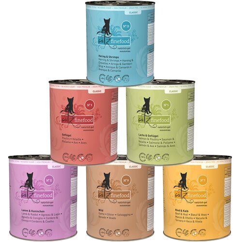 Catz finefood poskusno pakiranje 6 x 800 g - Me&amp;scaron;ani paket Slike