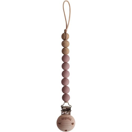 Mushie Eva držalo za dudo Cloudy Mauve 1 kos Slike