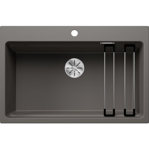 Blanco sudoper ETAGON 8 InFino SILGRANIT VULKAN SIVA, pribor inox nosači, bez dalj. upr. Slike