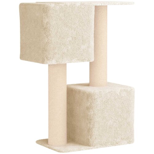  Mačje drvo s sisalnim postoljima za grebanje Krem 114 cm Slike
