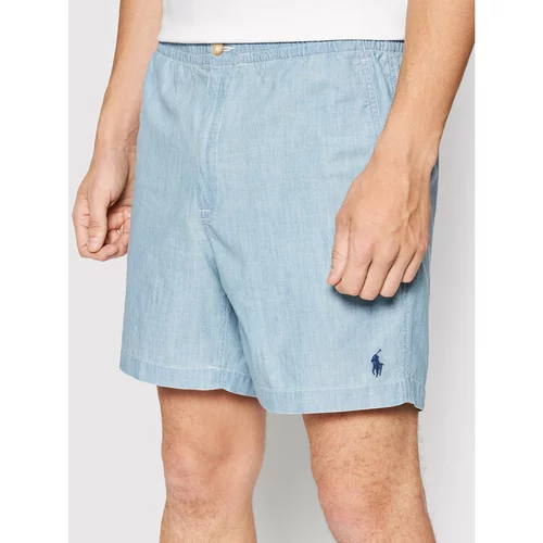Polo Ralph Lauren Kratke hlače iz tkanine 710862776001 Modra Regular Fit