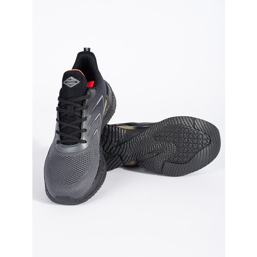 VICO Black and grey lightweight lace-up trainers Cene