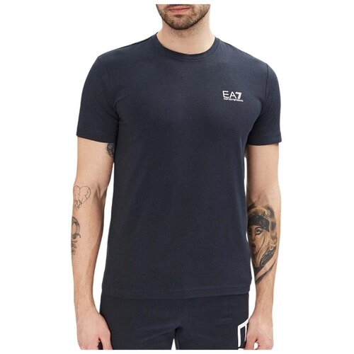 Ea7 Emporio Armani Majice s kratkimi rokavi 8NPT26PJVQZ Modra Slike