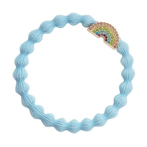 By Eloise London Gold Bling Rainbow Sky Blue elastika za lase Cene