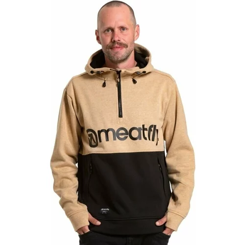 Meatfly Pulover na prostem Tason Technical Hoodie Mustard S
