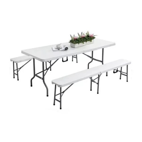  prenosivi pivski sto sa klupama 181x70cm Slike